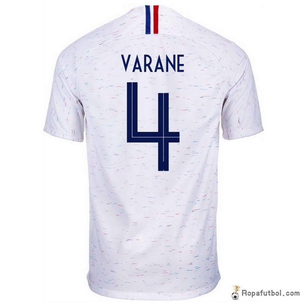 Camiseta Francia Replica Segunda Ropa Varane 2018 Blanco